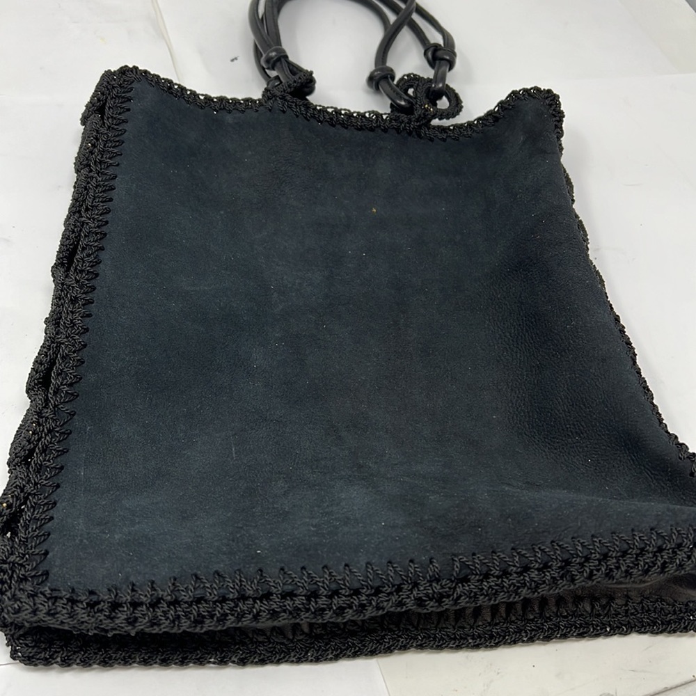 Prada Leather And Crochet Small Tote Bag - Picture 15 of 16